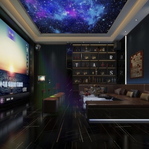 现代KTV包间3D模型下载